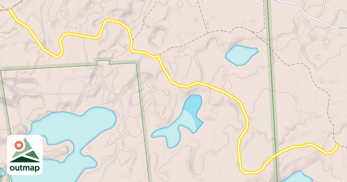 Map of Goose Lake Hiking Trail Spur L
