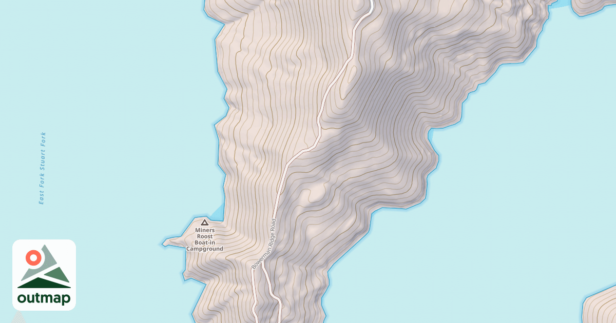 Map of BOWERMAN RIDGE