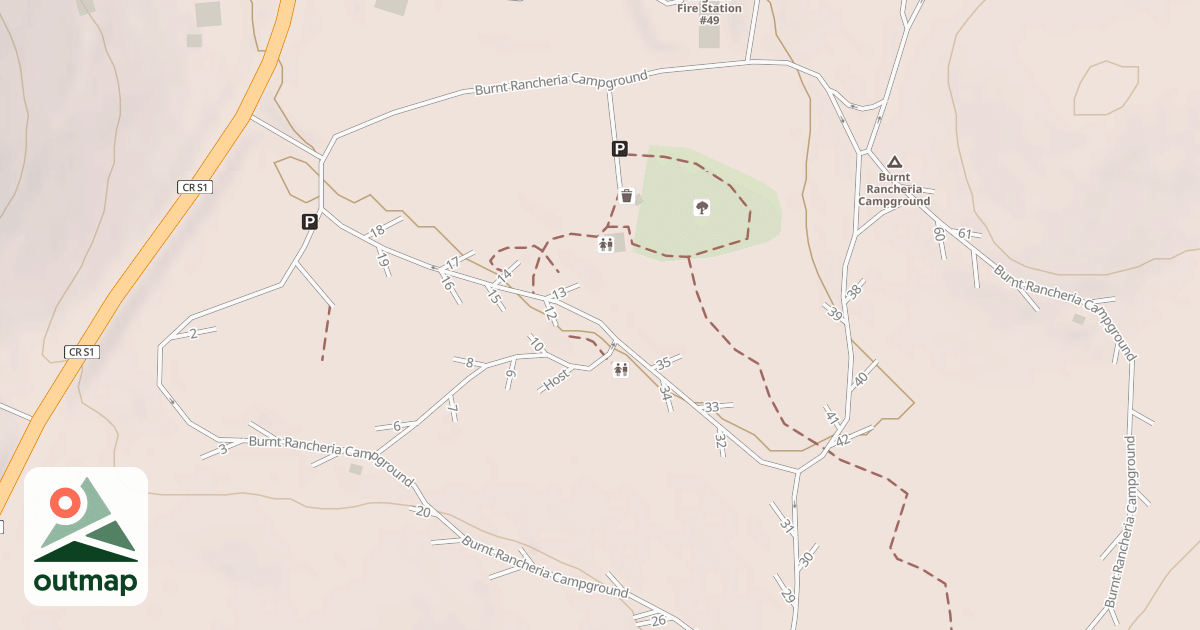 Map of BURNT RANCHERIA CG C