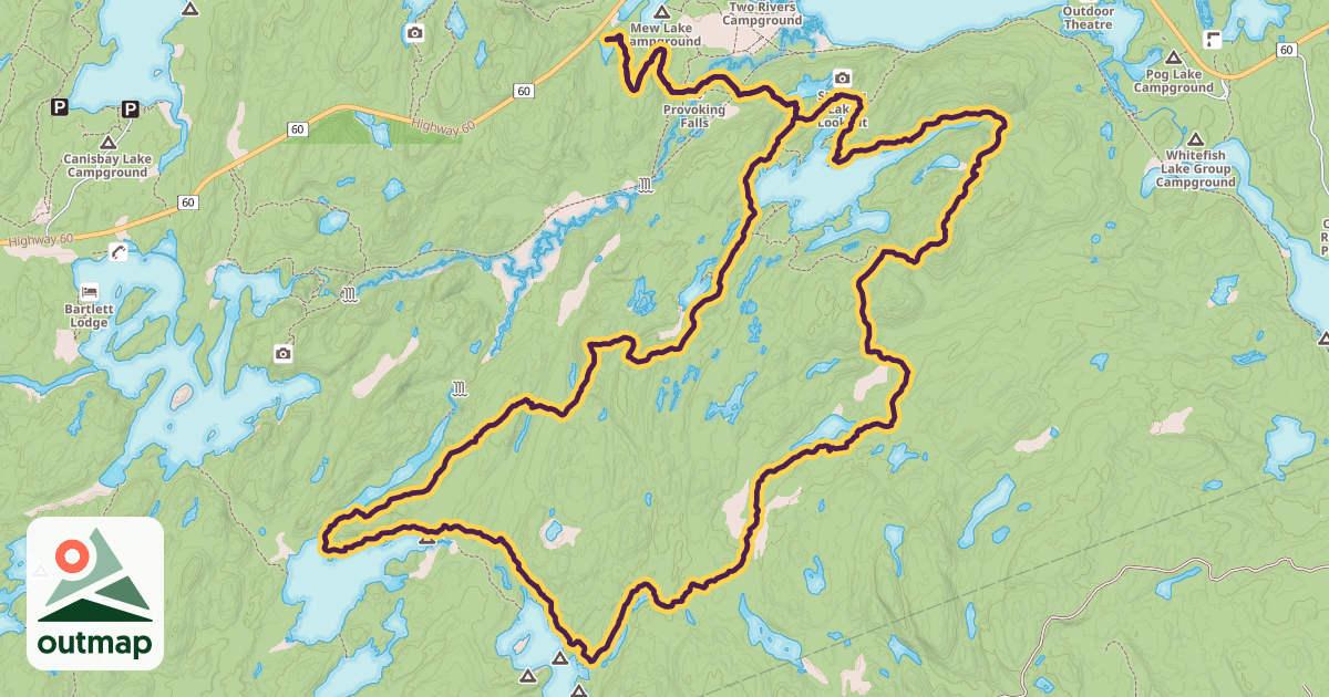 Map of Highland Backpacking Trail