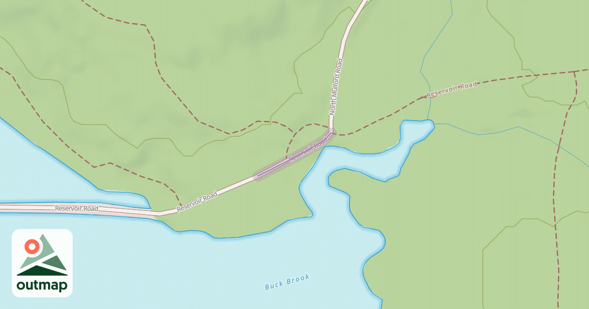 Map of Reservoir Road