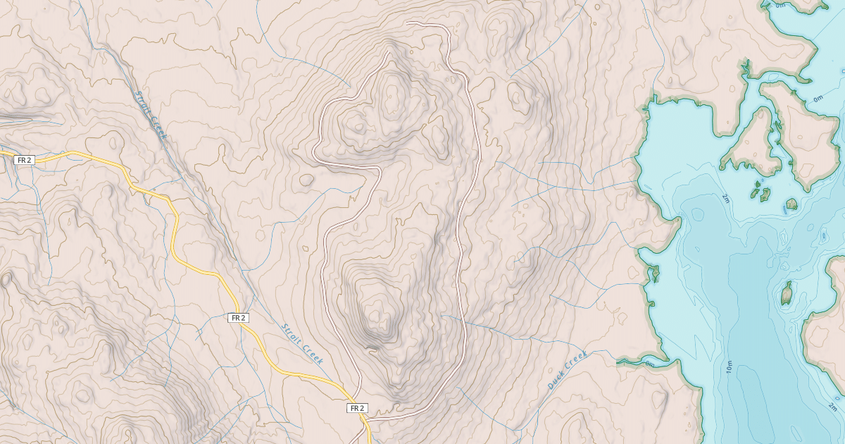 Map preview of Duck  2082000 Rd