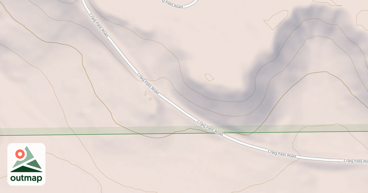 Map of CRAIG PASS (ODELL CREEK)