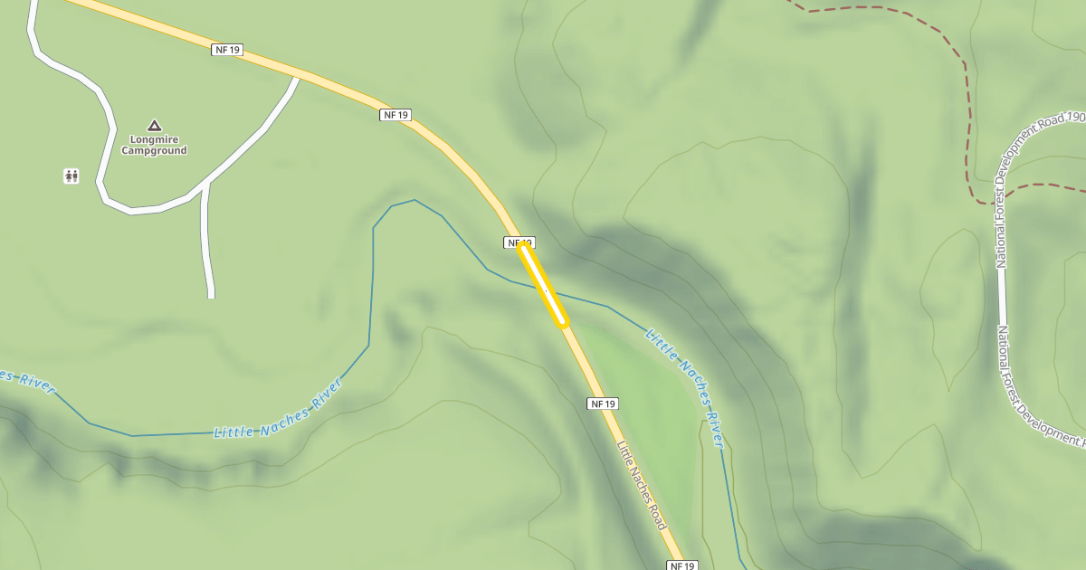 Map preview of Little Naches Road