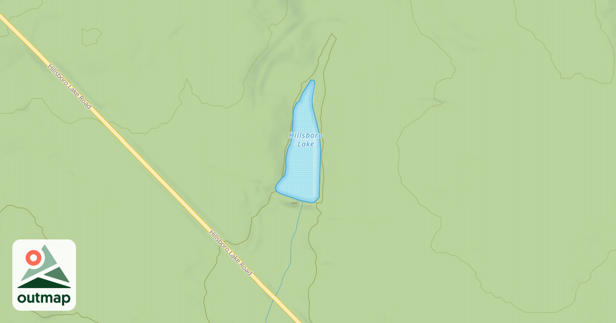 Map of HILLSBORO LK