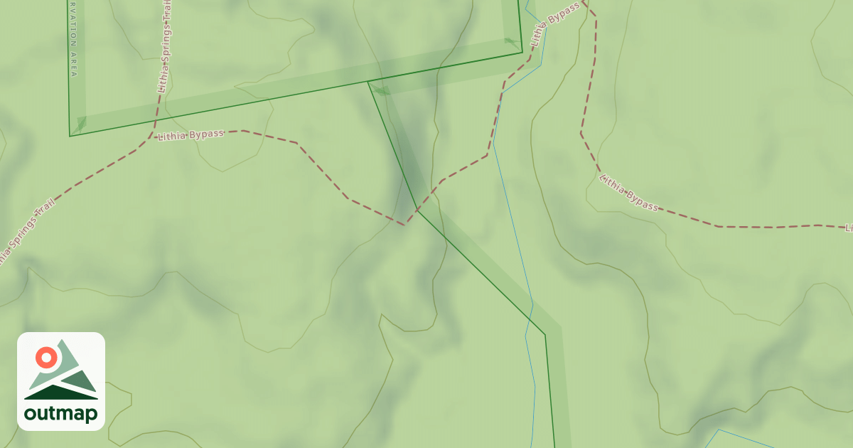Map of Lithia Springs Trail