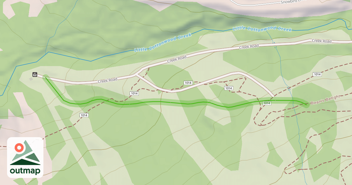Map of Lower Mini Miners' Camp