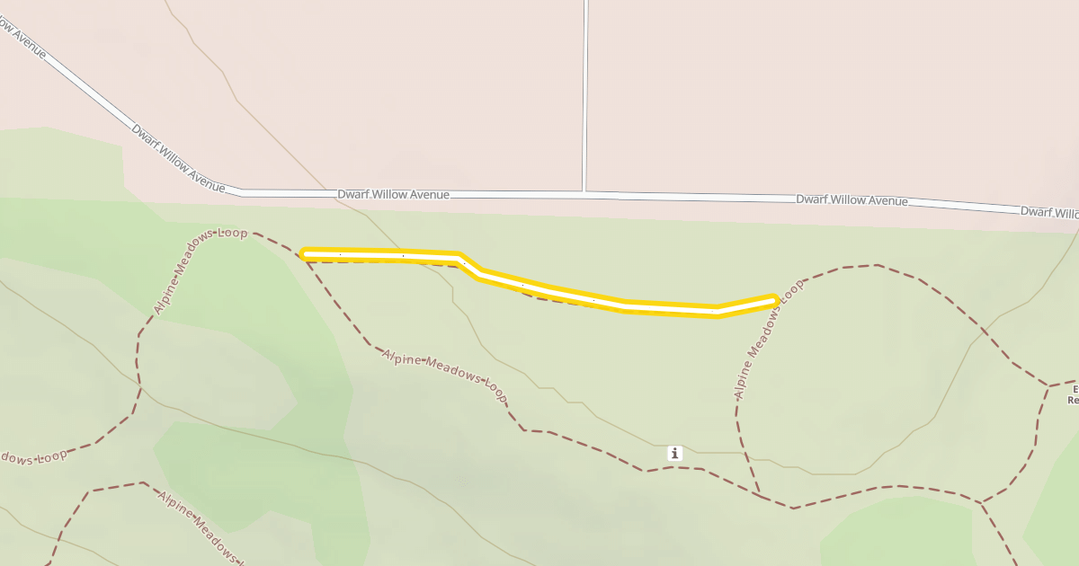 Map preview of Perimeter;Alpine Meadows Loop