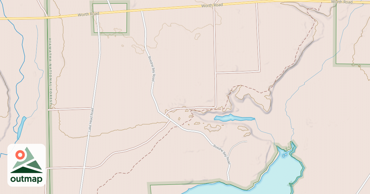Map of BOEDNE BAY