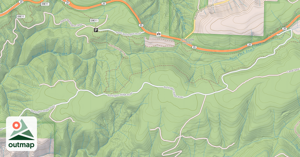 Map of BURLINGTON RIDGE