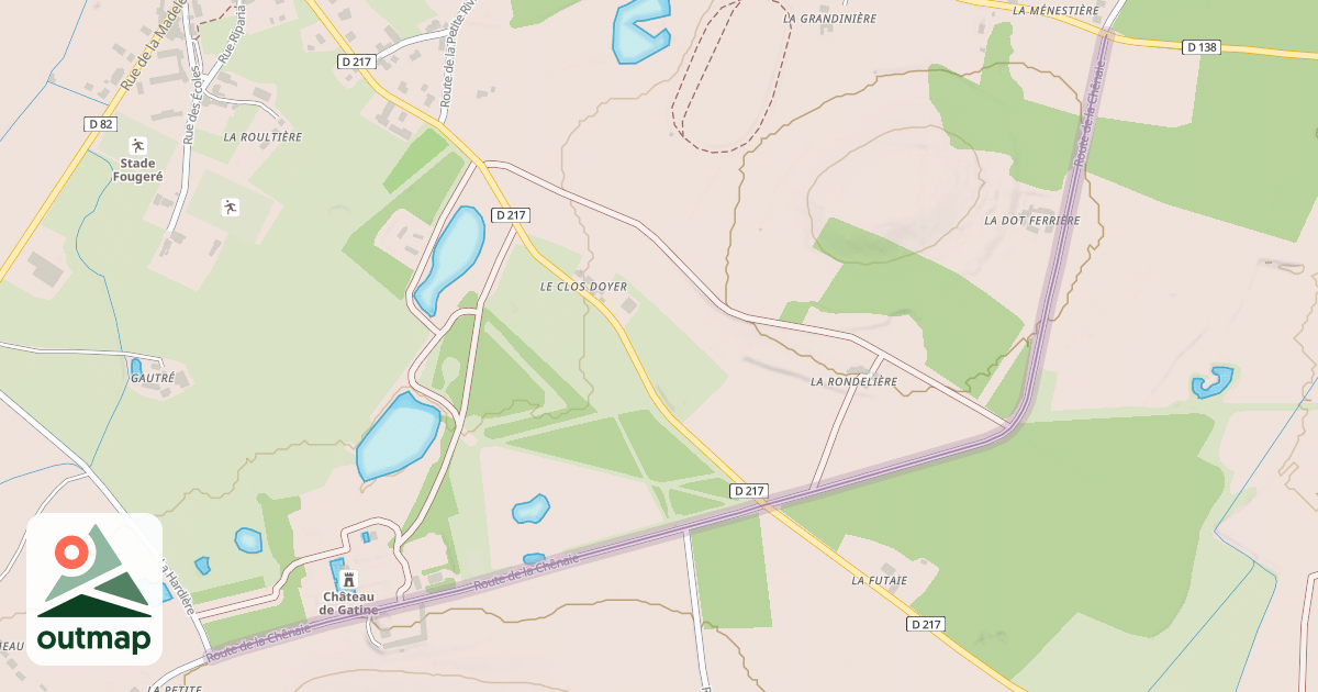 Map of Route de la Chênaie