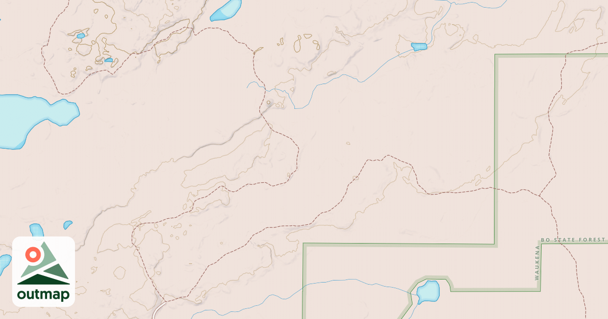 Map of Blind Lake Connector