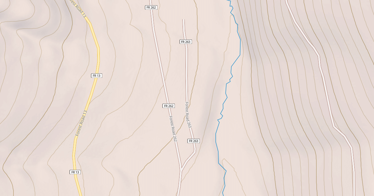 Map preview of USFS National Forest System Roads {9B58FC7B-F4AE-435C-A96B-898ADC6BB12E}