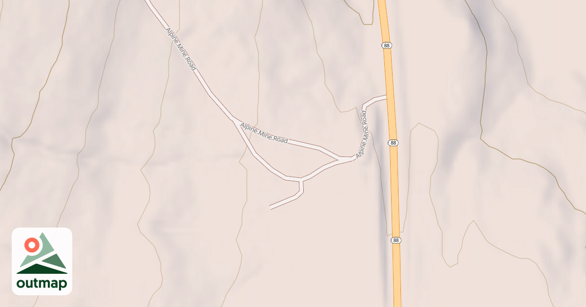 Map of CRATER LAKE TURNOUT