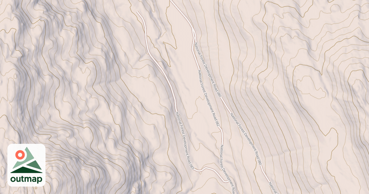 Map of USFS Motor Vehicle Use Map Roads {19ECFCCC-AC1B-45EB-BA88-1341274B6F45}