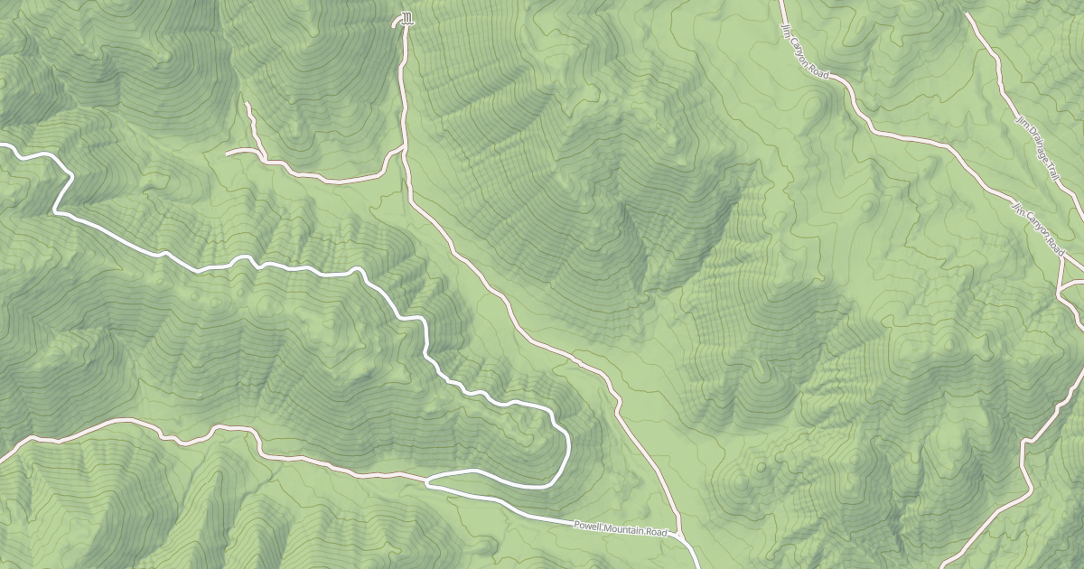 Map preview of UPPER POWELL SPRING ROAD