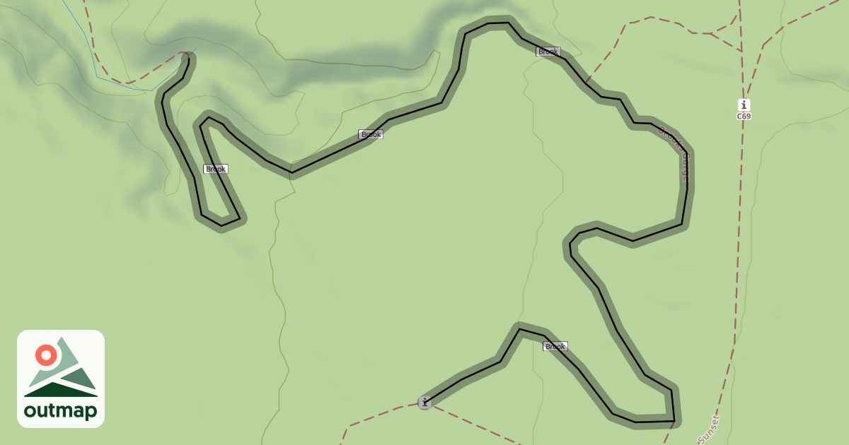 Map of Brooks Gorge