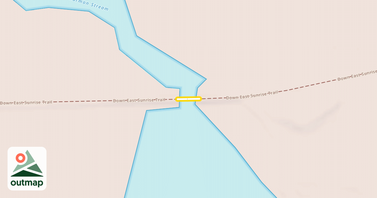 Map of Down East Sunrise Trail