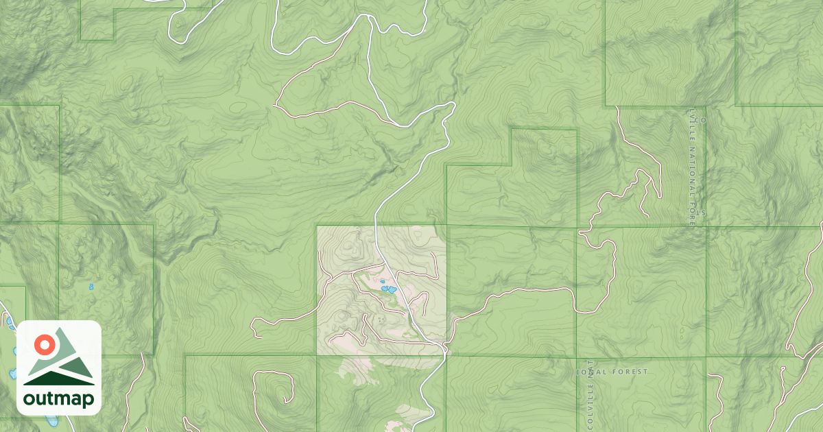 Map of HARVEY CREEK