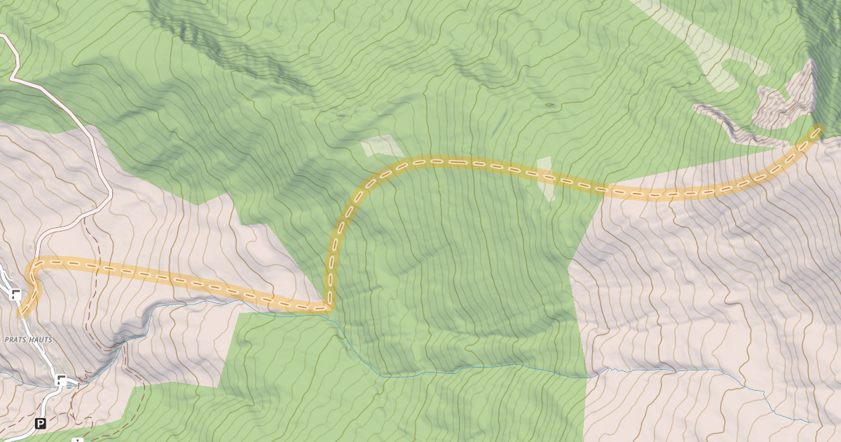 Map preview of Mourre Froid — Pras Hauts