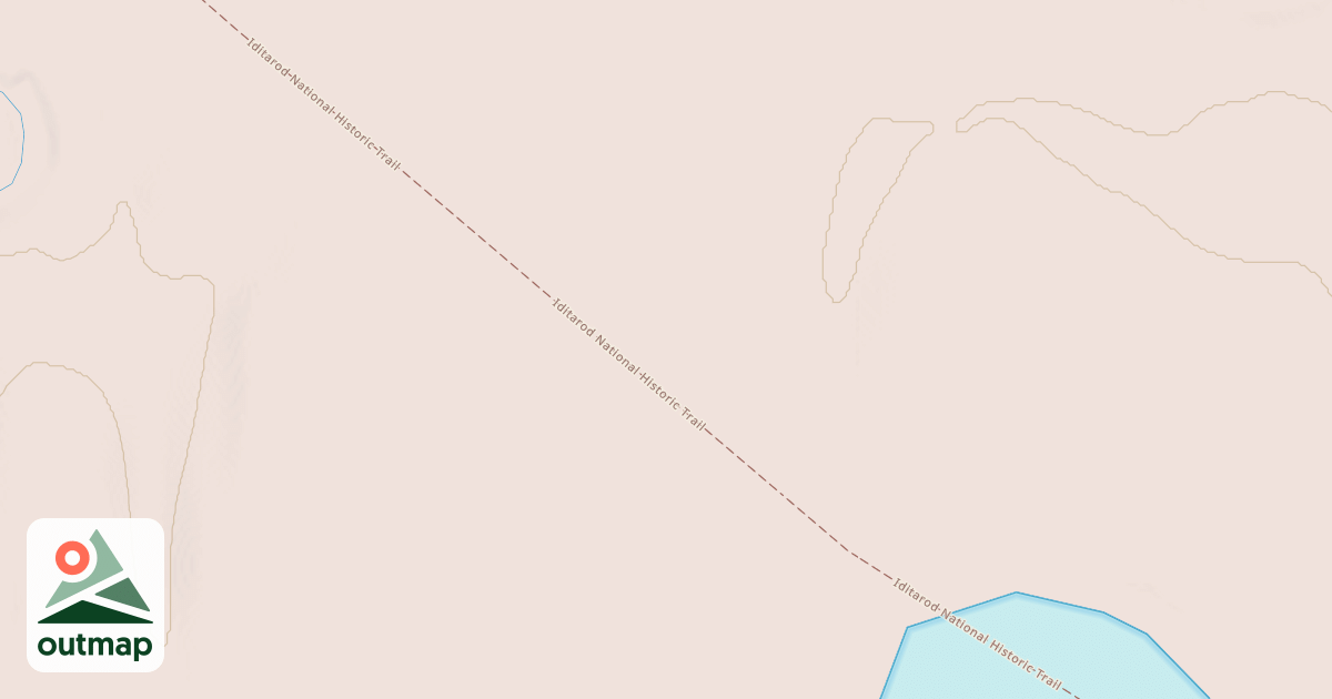 Map of Iditarod National Historic Trail