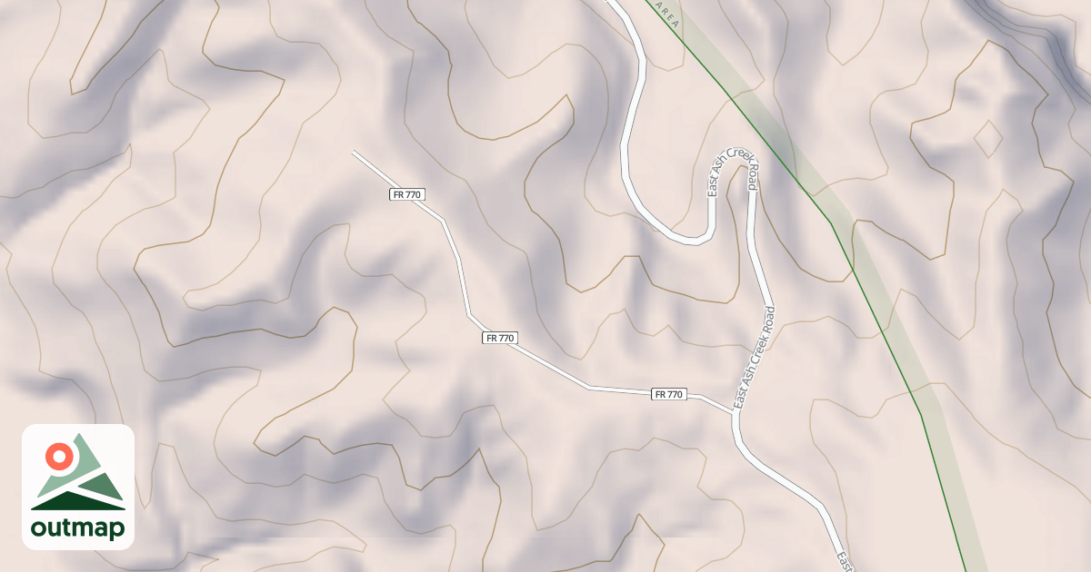 Map of USFS Motor Vehicle Use Map Roads {05CFCB58-1EE8-478D-BD99-03168F7B006B}