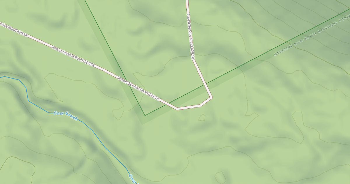 Map preview of COW CR RESVR