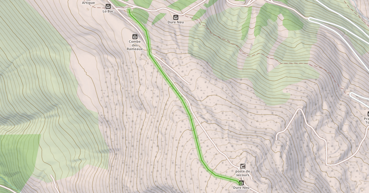Map preview of Les Crêtes