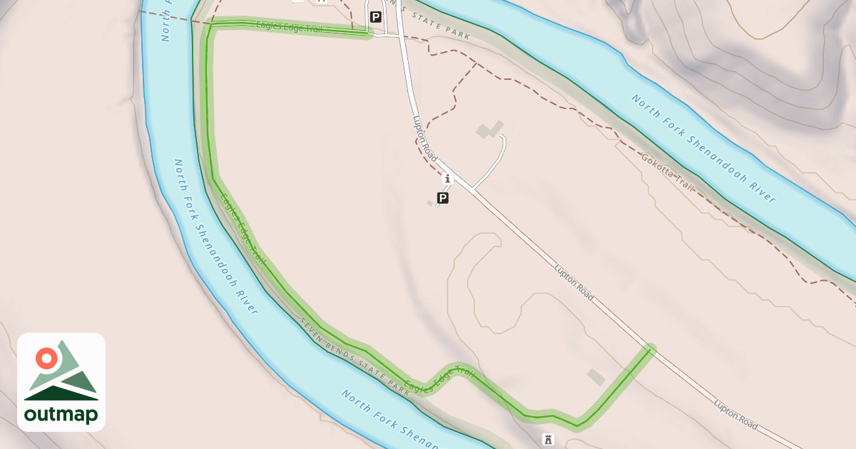 Map of Eagles Edge Trail