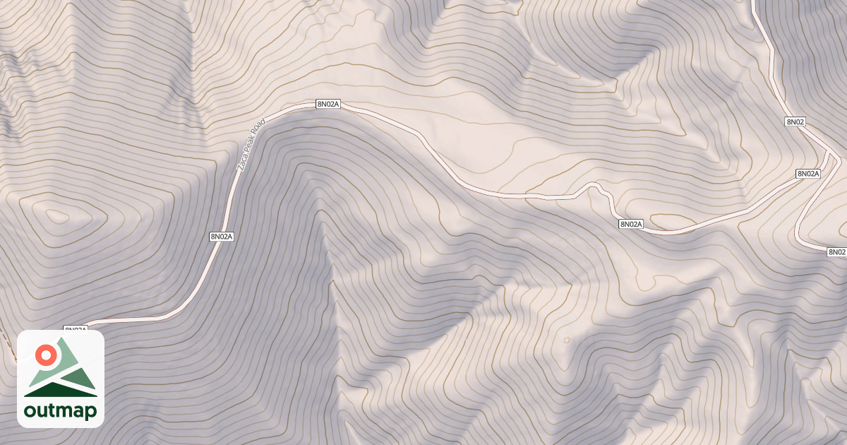 Map of ZACA PEAK OHV