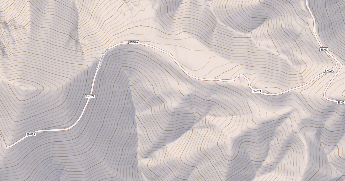 Map preview of ZACA PEAK OHV