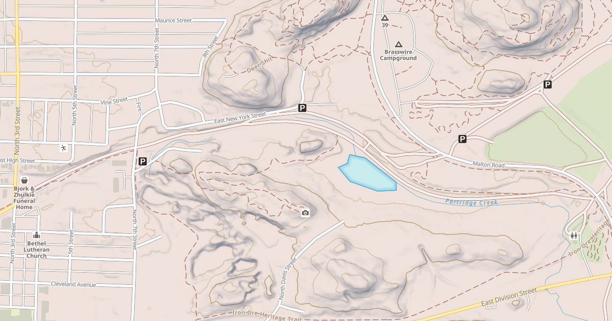 Map preview of Iron Ore Heritage Trail
