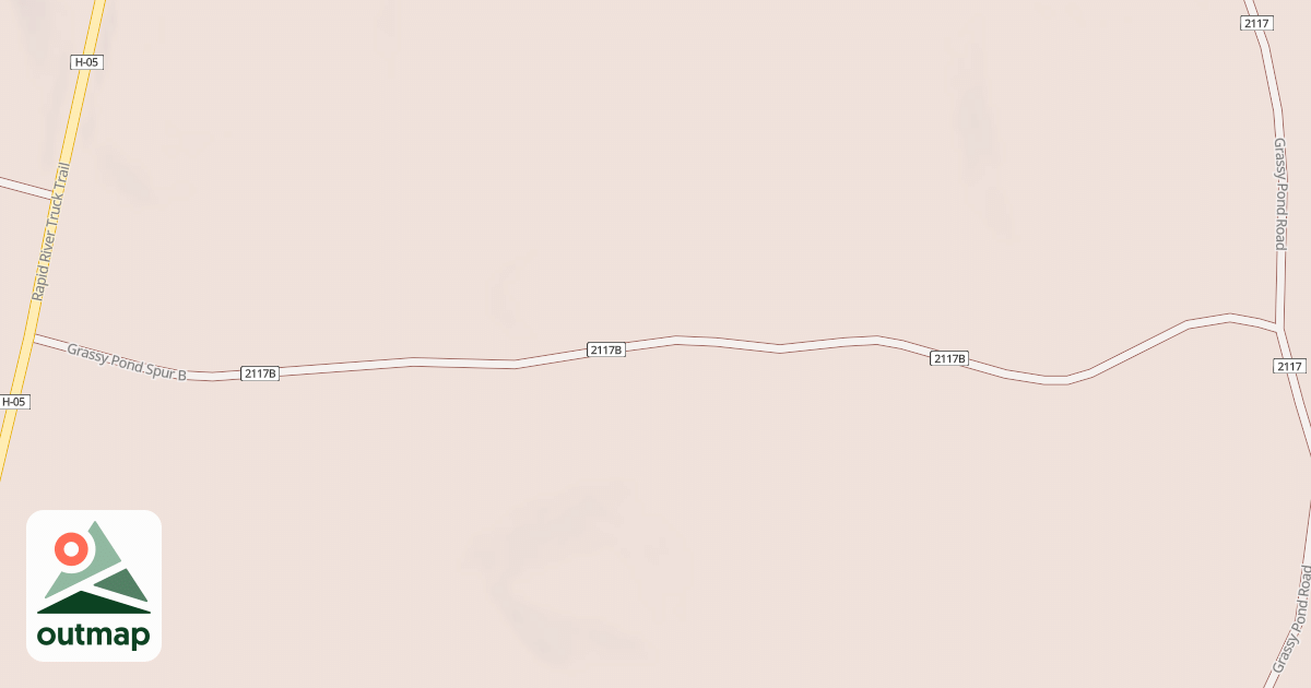 Map of GRASSY POND SPUR B