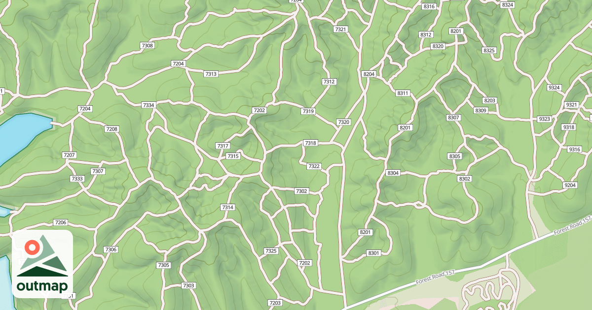 Map of USFS Motor Vehicle Use Map Trails 19942