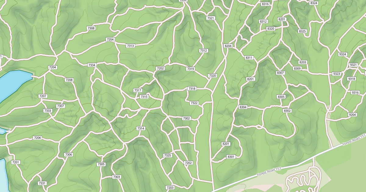 Map preview of USFS Motor Vehicle Use Map Trails 19942