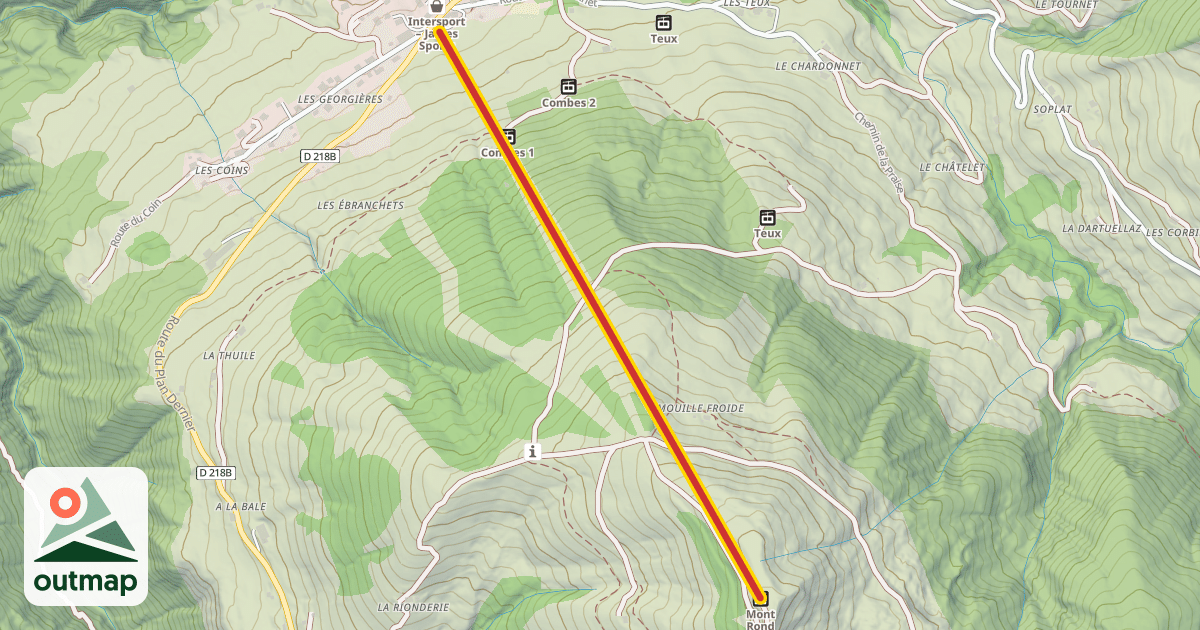 Map of Mont Rond
