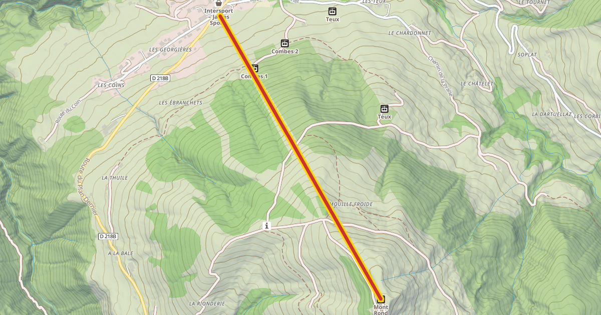 Map preview of Mont Rond