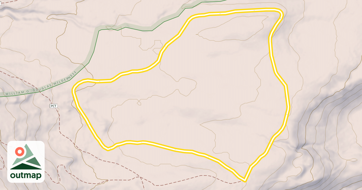 Map of Dark Meadows Loop