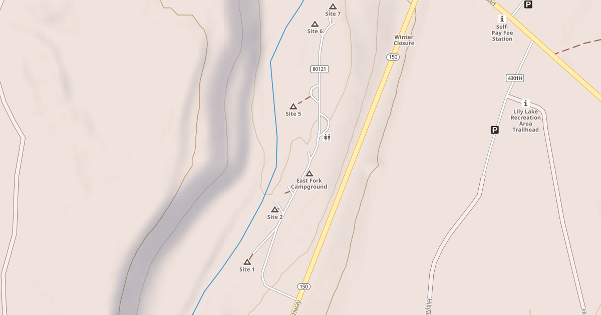 Map preview of EAST FORK CG