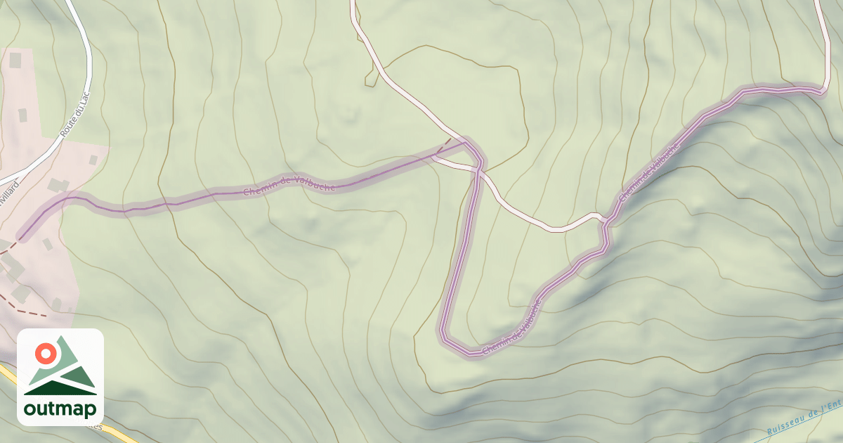 Map of Chemin de Valbuche