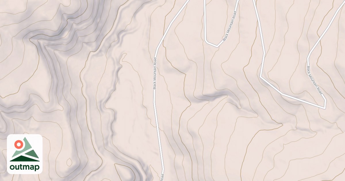 Map of Black Mountain Road