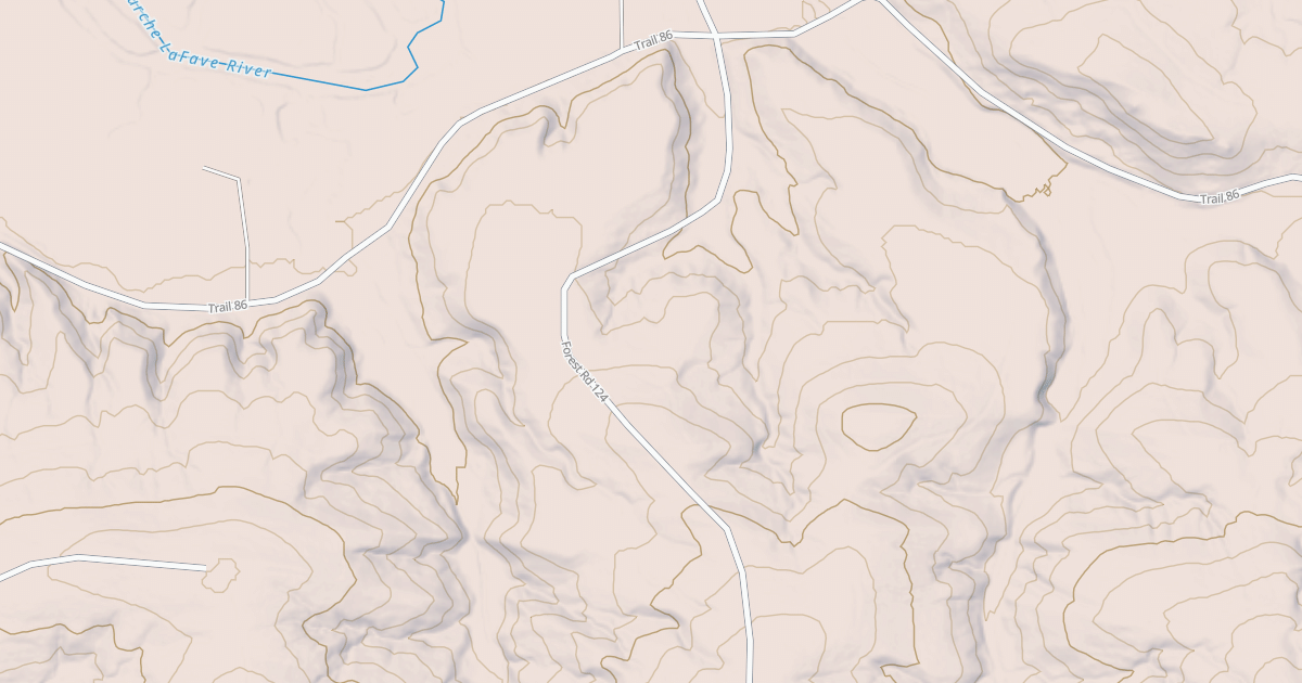 Map preview of WEST FORKED MTN