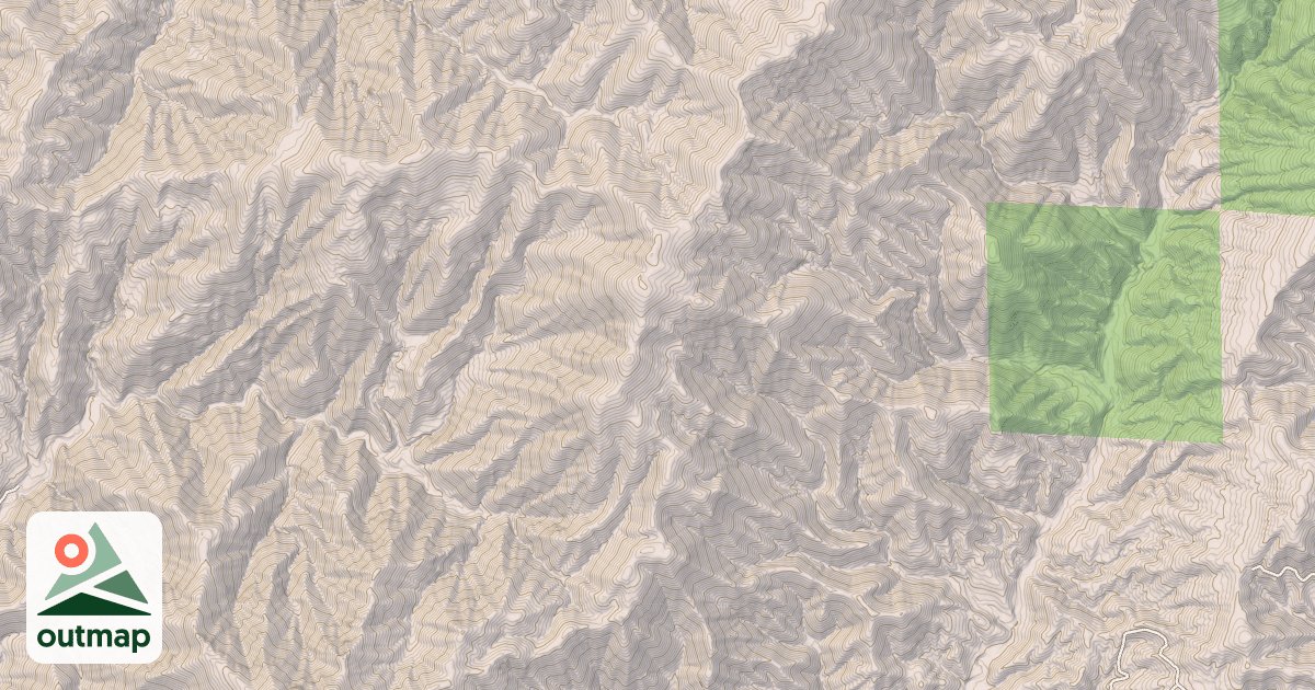 Map of Curl Ridge Jeep Trail