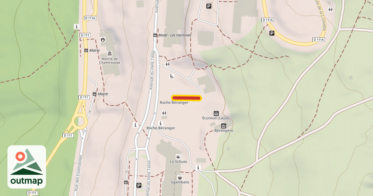 Map of Roche Béranger