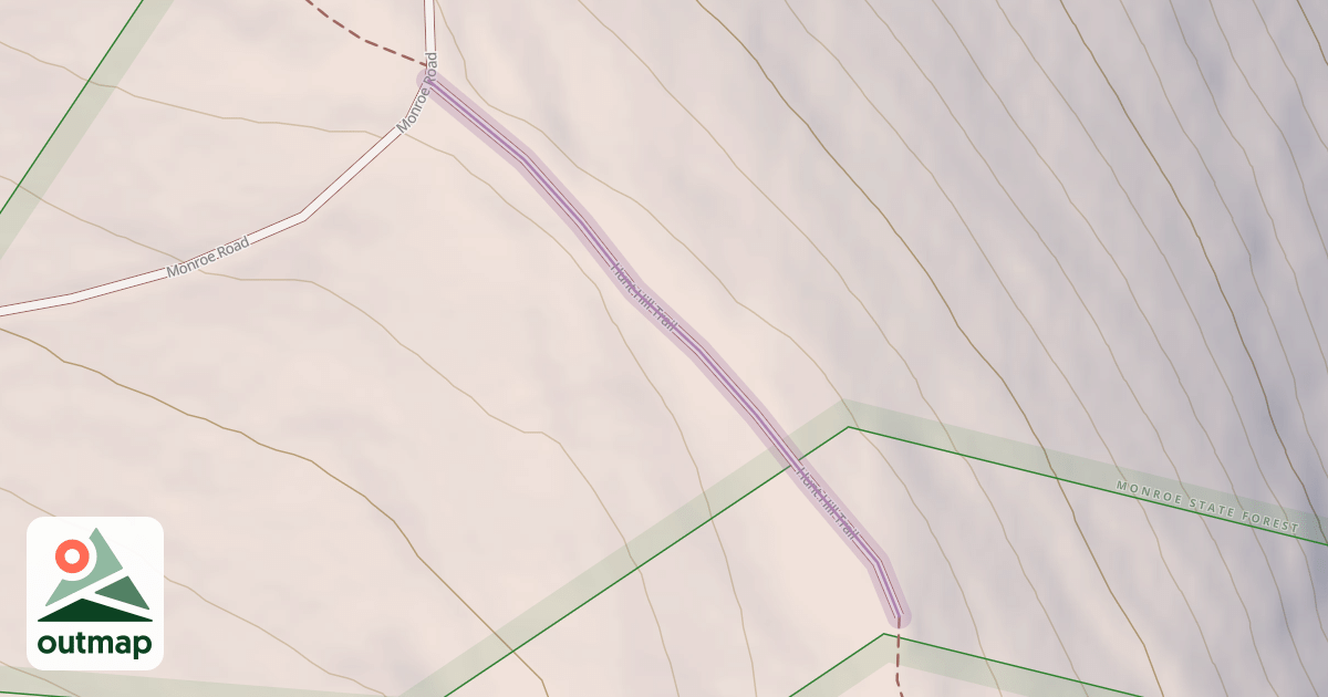 Map of Hunt Hill Trail