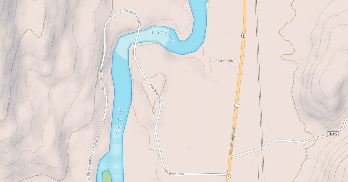 Map preview of TRAIL RIVER ROAD