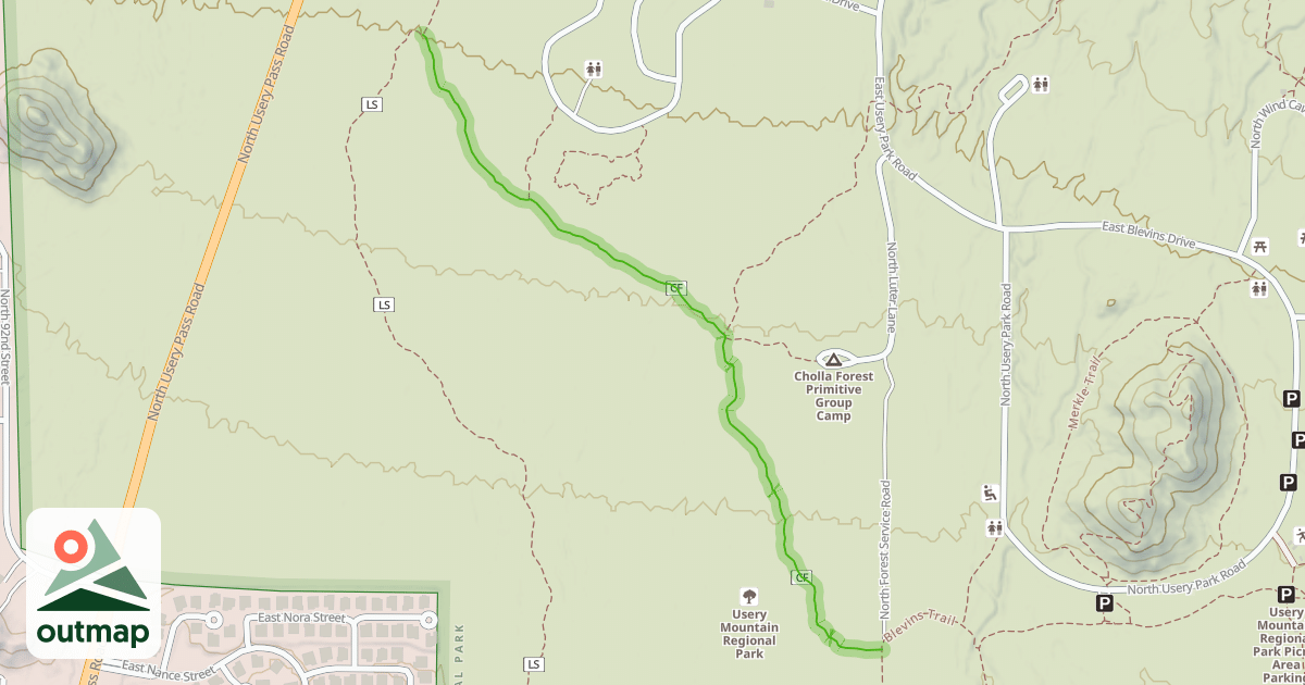 Map of Chain Fruit Trail