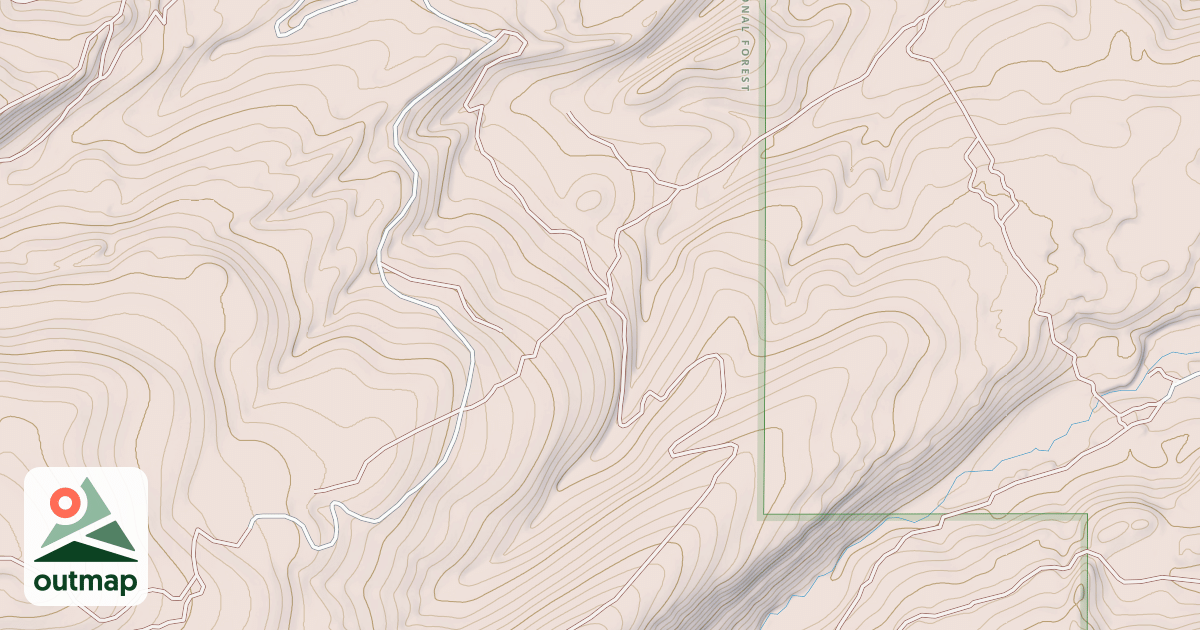 Map of UPPER RK CR LAKE