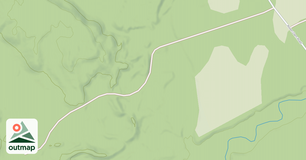 Map of FR 2200A - ROSEN DAM SPUR A