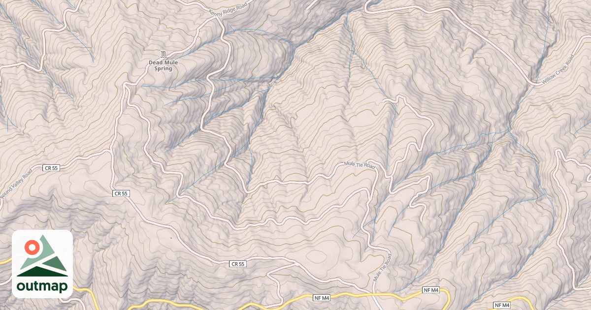 Map of MULE TIE